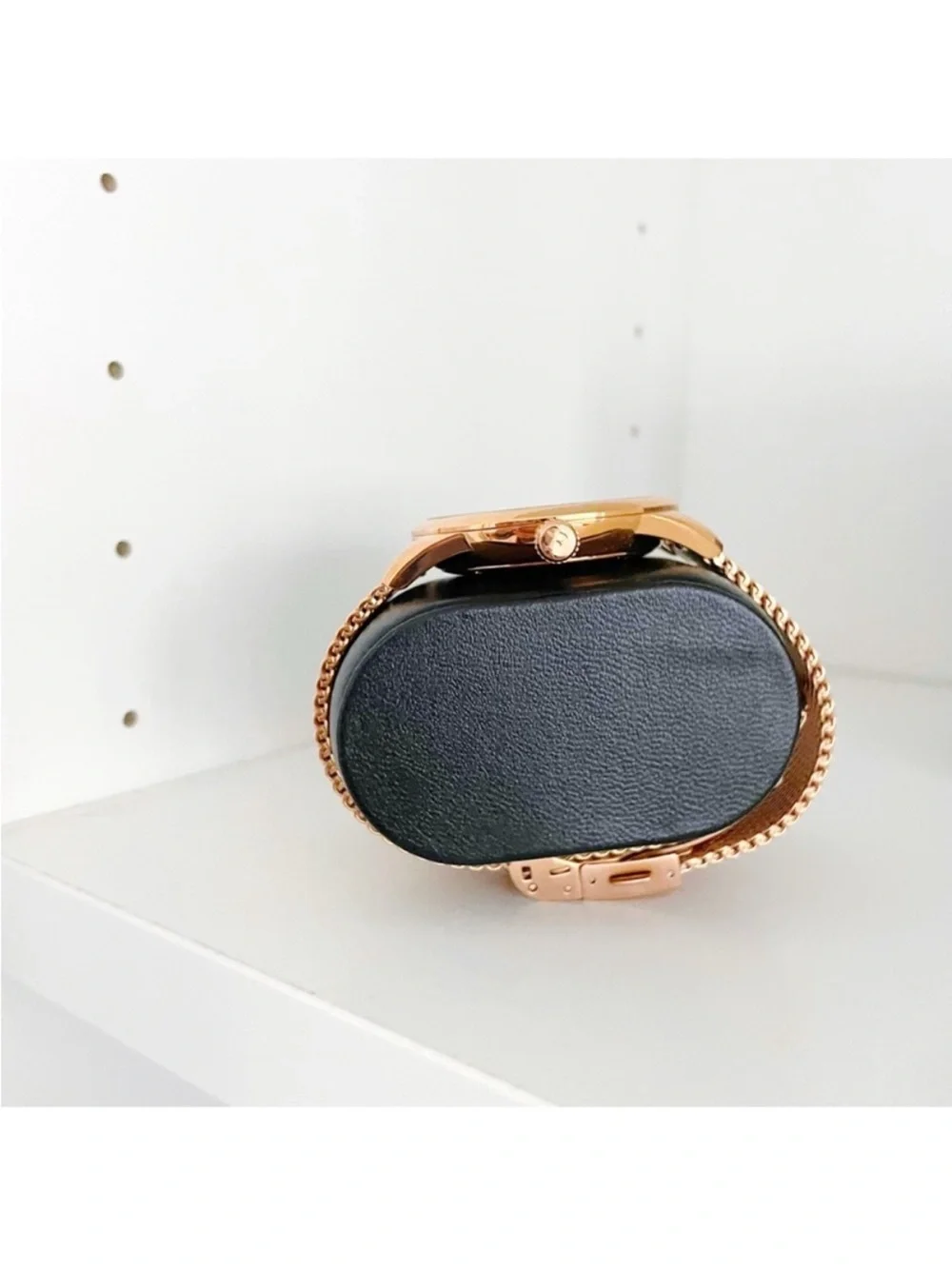 Filippo Loreti Rose Gold Mesh Watch Women’s Minimalist Luxury Dress Watch